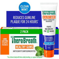 TheraBreath Fresh Breath Oral Rinse & Healthy Gums Toothpaste Bundle