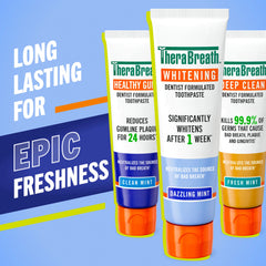 TheraBreath Whitening Toothpaste, Peroxide-Free & Anticavity, Dazzling Mint
