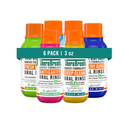 Travel-Size Mouthwash - TheraBreath Variety 6-Pack Bundle