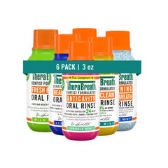 Travel-Size Mouthwash - TheraBreath Variety 6-Pack Bundle