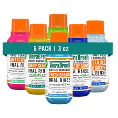 Travel-Size Mouthwash - TheraBreath Variety 6-Pack Bundle